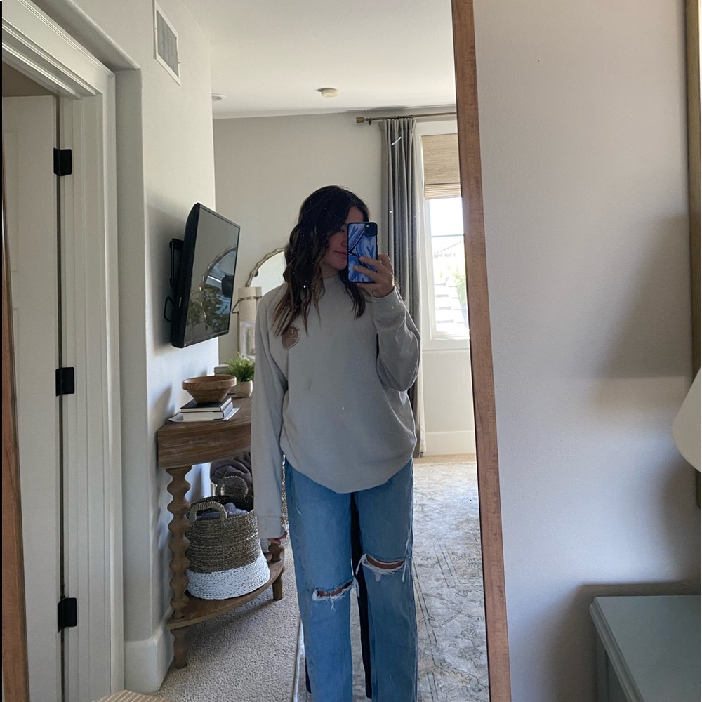 cute zara straight leg jeans!